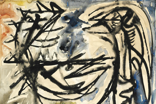 Asger Jorn - two bird figures