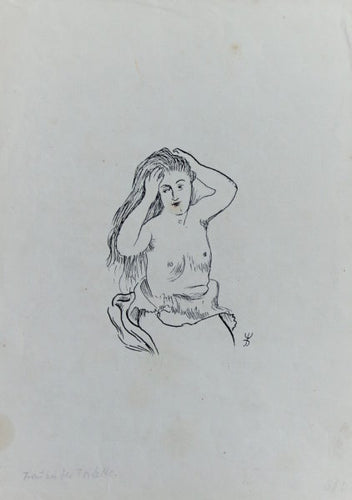 August Wilhelm Dressler – Woman at the toilet