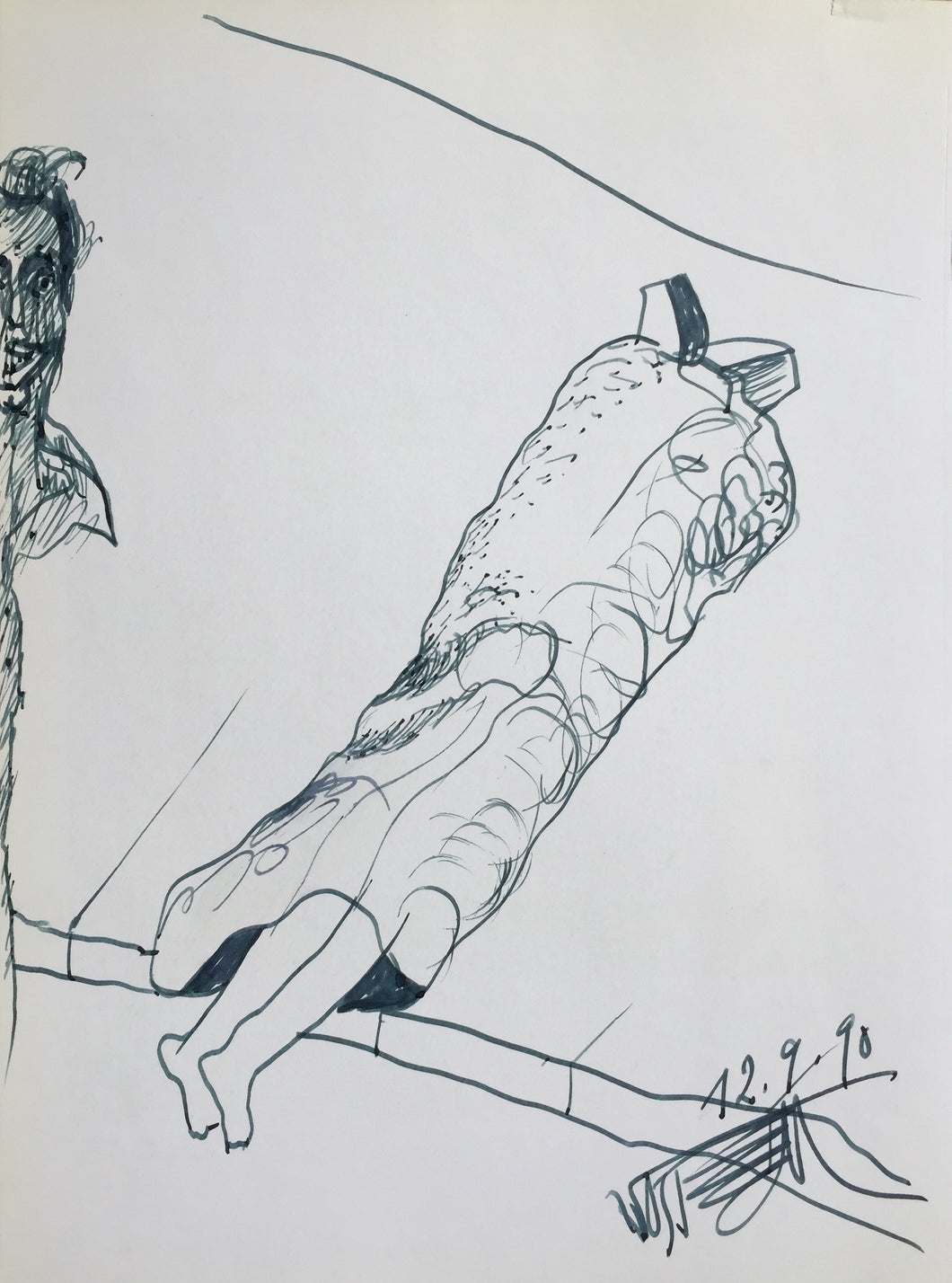 Wolf Vostell – Ink drawing 4