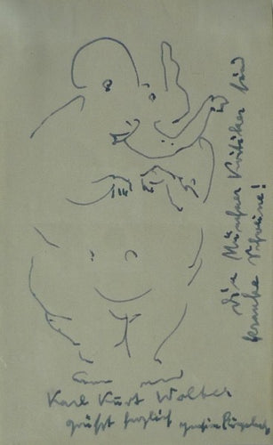 Joachim Ringelnatz – Ing drawing on paper