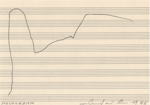 Gerhard Rühm - 1 Melogramm