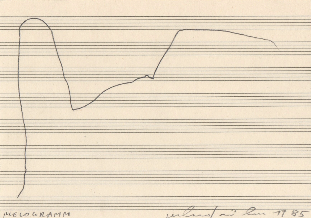 Gerhard Rühm - 1 Melogramm
